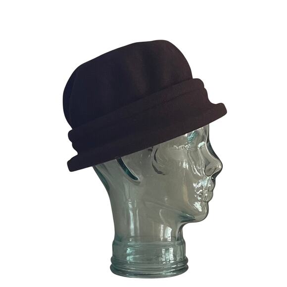 Parkhurst Canada Chocolate Brown Wool Cloche, Cap, One Size - Picture 3 of 8